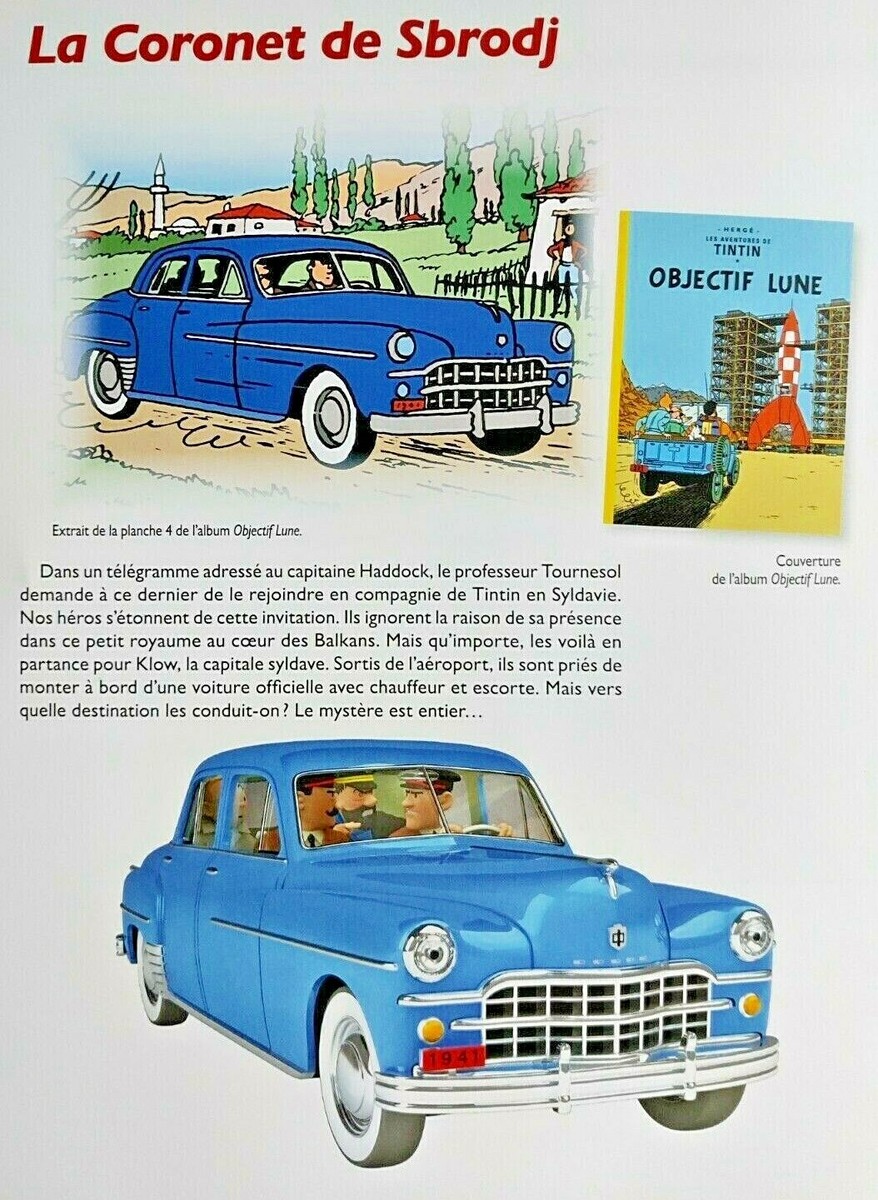 Voiture de collection Tintin, la Custom de Sbrodj Nº40 1/24 (2020) - BD