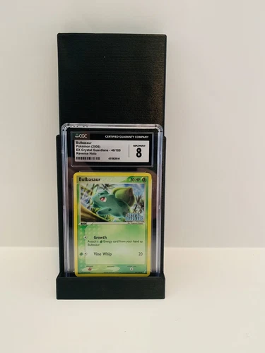 cgc 8 bulbasaur pokemon 2006 ex crystal guardians- 46/100 reverse holo