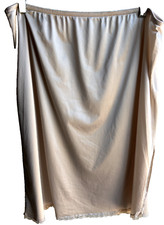 Wondermaid Satin Skirt Slip Women XL beige Nylon Slit