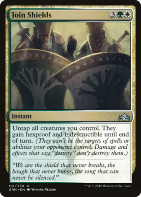 JOIN SHIELDS x4 ~mtg NM/M Guilds of Ravnica 4 Unc