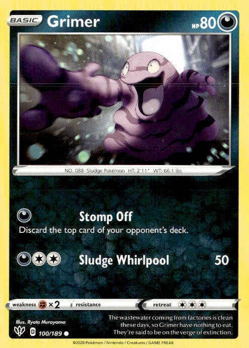 SWSH03: Darkness Ablaze #100/189 Grimer