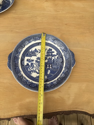 Johnson Bros Brothers Churchill Willow Blue White Dinnerware 6 Pieces Set - Picture 8 of 15
