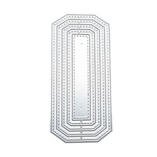Rectangle Tag Metal Dies Stencil DIY Scrapbooking Album Paper Template