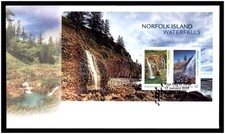 2017 First Day Cover / Issue (FDC) Norfolk Island - Waterfalls - Mini Sheet M/S