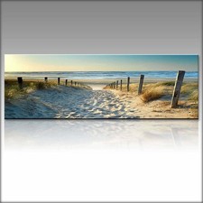 Ocean Beach Landscape Canvas Wall Art