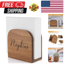 Natural Acacia Wood Napkin Holder - Perfect for Elegant Table Settings & Gifts