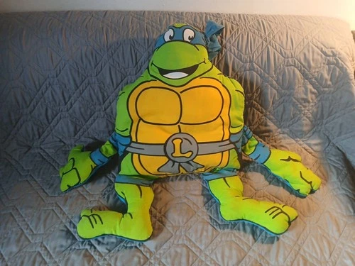 Vintage Teenage Mutant Ninja Turtle Leonardo Pillow Pal.