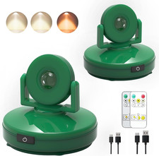 2Pack Wireless LED Spotlight, Rechargeable Picture Light Battery Powered with Re
