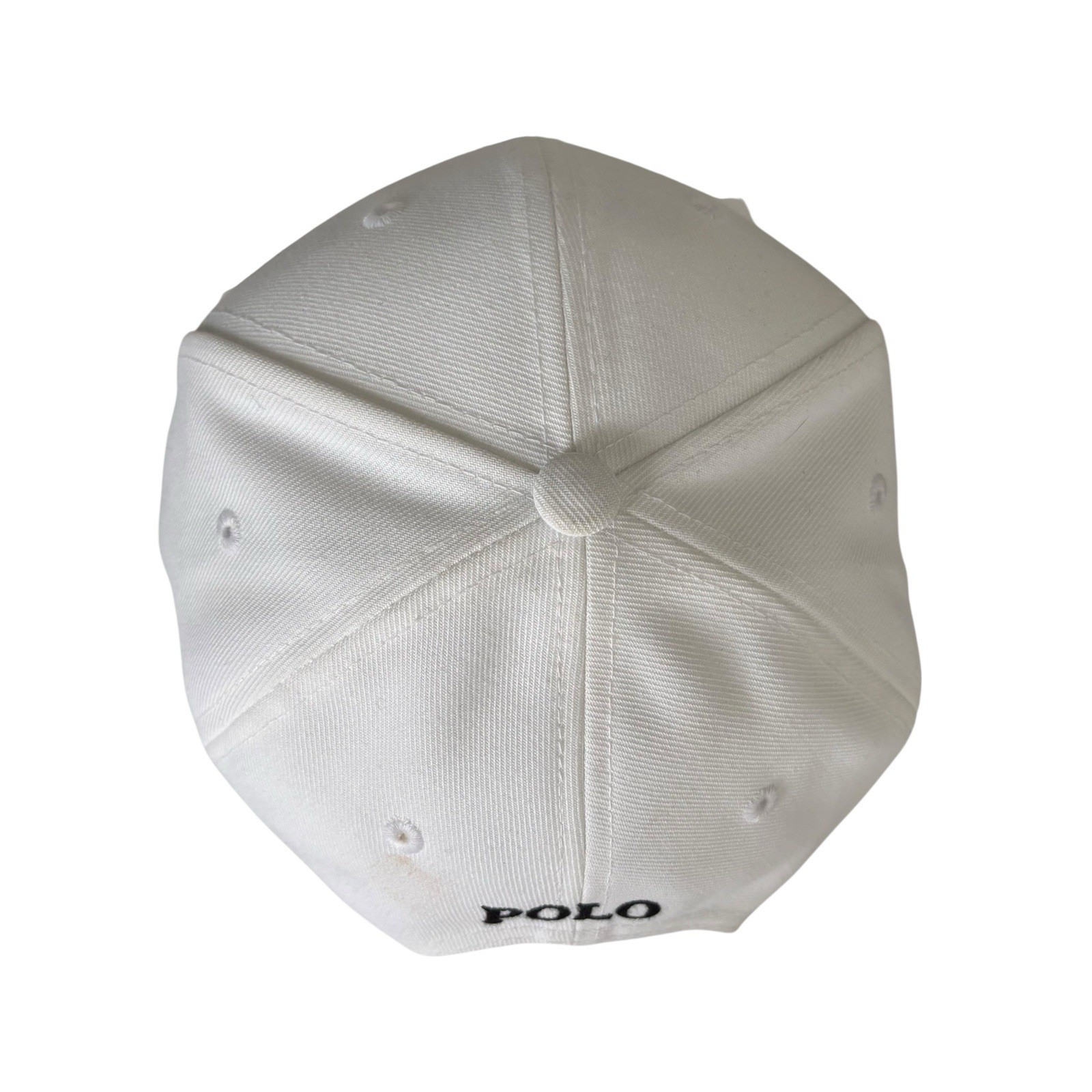 Polo Ralph Lauren Men’s White Baseball Cap With Black Big Pony OS NWT thumbnail 6