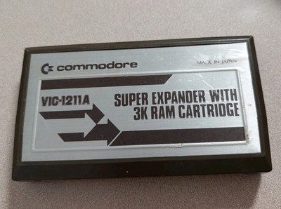 Super Expander 3K RAM - Commodore Vic 20  Game - Vic-1211A Tested Working 