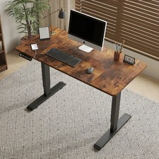 55" Lift-up Desk Electric Standing Desk Height Adjustable Computer Gaming Desk