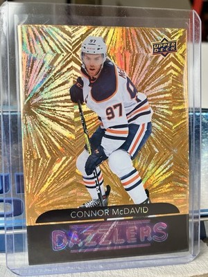 Connor McDavid Dazzlers Orange Gold 2020-21 Upper Deck DZ-18 (No PSA Grade)