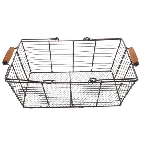  Abtropfgestell - Abtropfgestell aus Metallgitter für Küche mit Holzgriff - - Bild 3 von 12