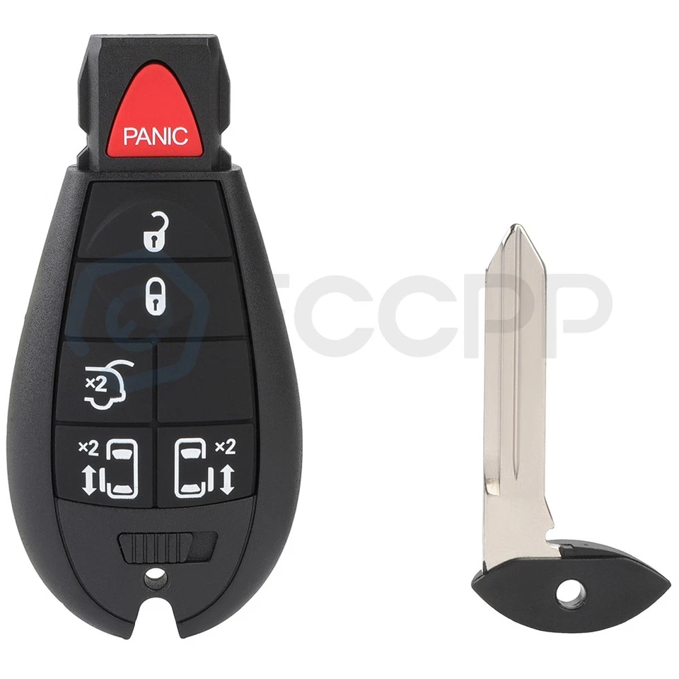 2 botones para Chrysler Town and Country 2008-2016 sistema de entrada remota sin llave Foto 2 de 4