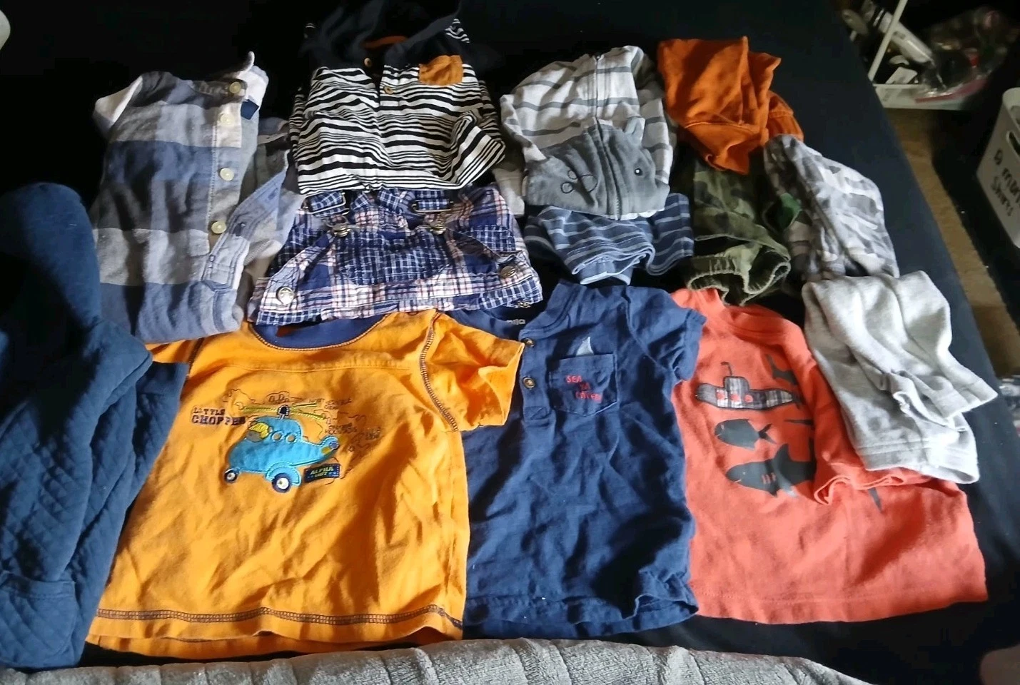 (13) Piece Baby Boy 6-9 Month Assorted Clothing Shorts Pants Jumpsuits Overall