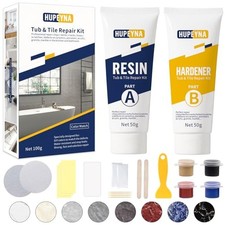 Shower Tray Repair Kit, Hupeyna Tub, Tile and Shower Repair Kit, Bathtub Repair