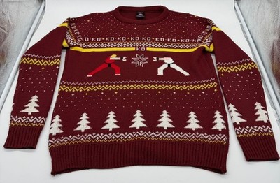 Numskull Street Fighter Christmas Xmas Jumper Sweater Unisex Small