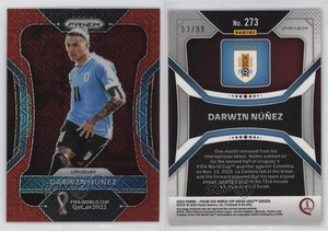 2022 Panini Prizm World Cup Qatar Red Mojo /99 Darwin Nunez Núñez #273