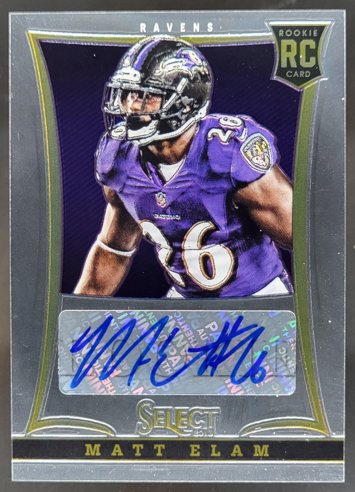 Matt Elam Panini Select #220 Autograph