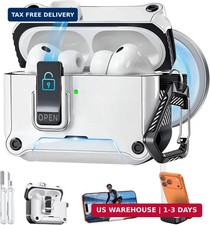 Dual Safety Lock for AirPods Pro 3 Case, Magnetic MagSafe Charging Cover  with