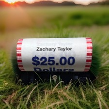 2009 - P United States Mint Zachary Taylor Presidential $1 Coins $25 Roll UNC
