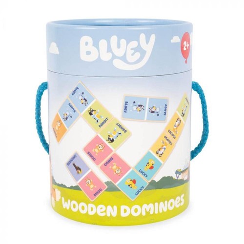 Wooden Dominoes (Bluey) - 14cm