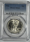 1936 Walking Liberty Half Dollar PCGS MS64 Blazing White — photo 1