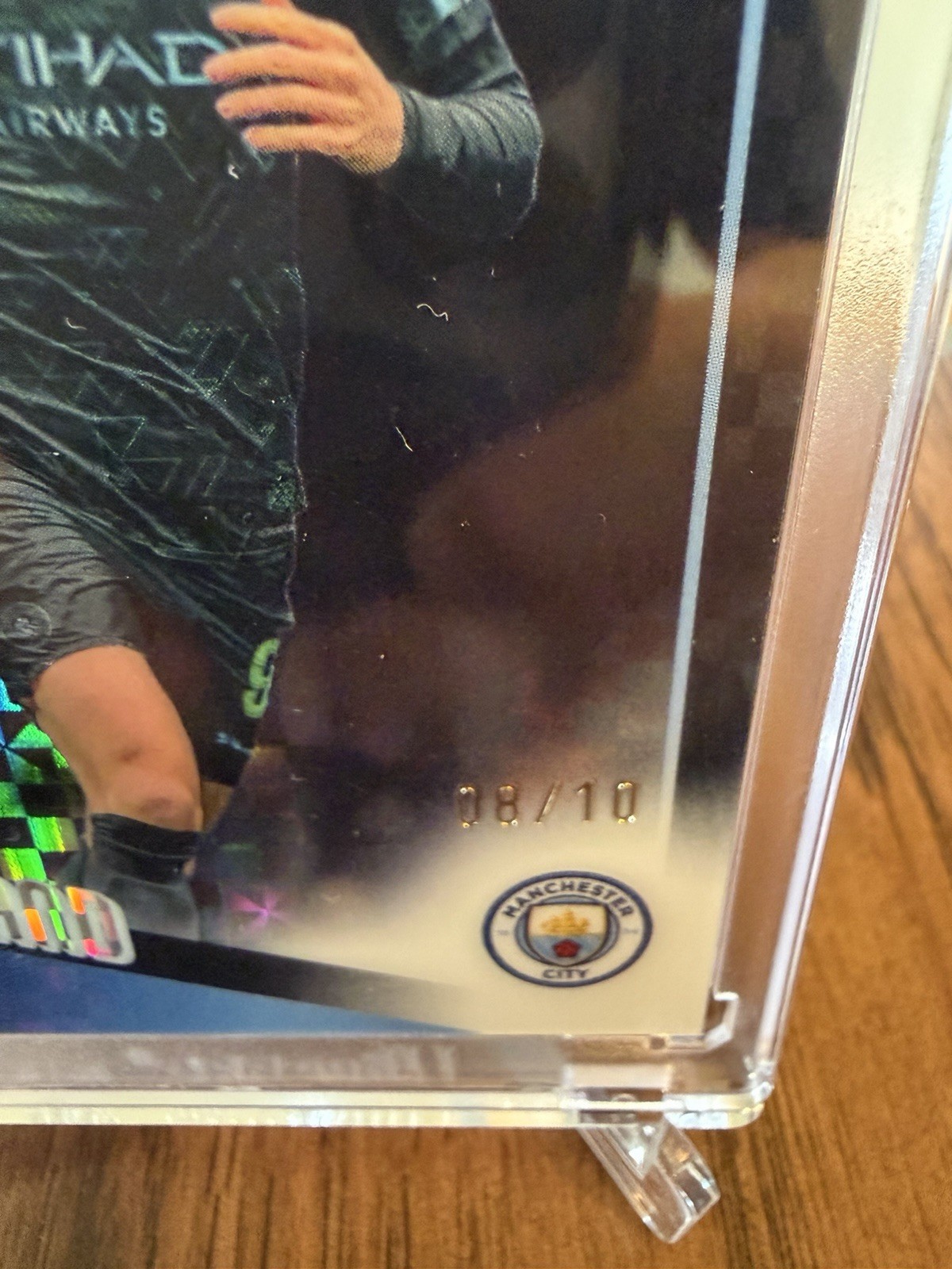 2026 Topps Chrome UEFA Champions League Erling Haaland #181 Black X-Fractor /10 view 7