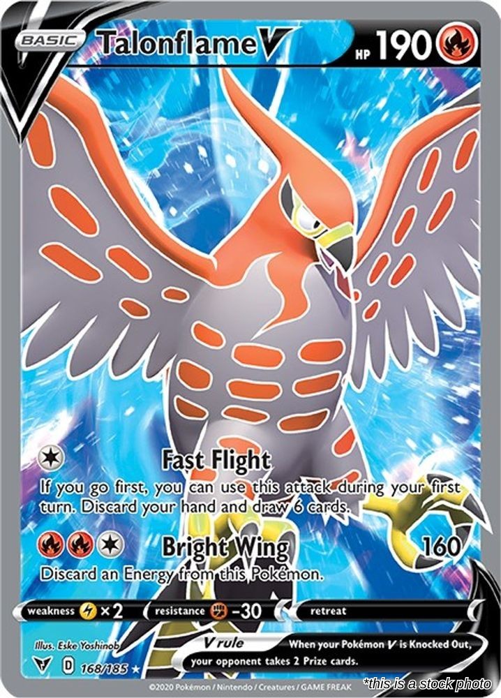 Talonflame V (Full Art) [SWSH04 - 168/185] Holofoil Pokemon NM