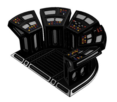 4B0T Command Terminal Station R Sci-Fi 3D Printed Terrain Star Wars Legion 40K