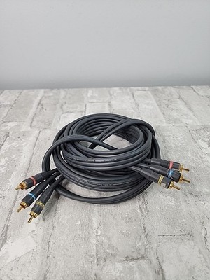 Monster Cable Interlink 100 Standard SV1 Audio Video RCA Cable Gold 12 ft