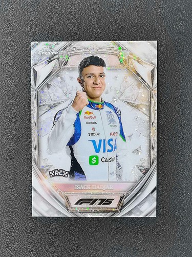2025 Topps Chrome F1 Isack Hadjar RC Diamond 75th Anniversary #D75-12 WTS