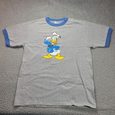 Vintage Disney Store Exclusive Donald Duck Ringer T Shirt Size Medium Unisex