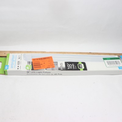 Enbrighten Plug-In LED Under Cabinet Light Fixture White 18'' 38846