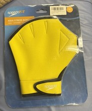 SpeedoFit Aqua Fitness Yellow Extra Large Swimming Training Neoprene Gloves
