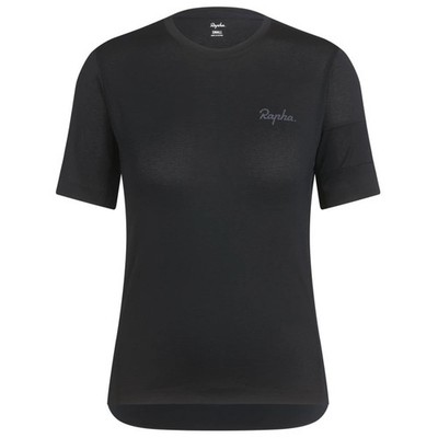 Rapha Damen Explore Technical Kurzarm T-Shirt (schwarz)