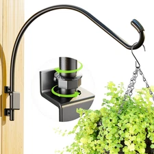 16 Inch Swivel Plant Hanger: Plant Hangers Outdoor, Heavy Duty Hook for Bird Fee