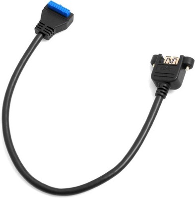 System-S USB Kabel Typ A 3.0 auf 20pin Motherboard Header Kabel Aufwärtskabel
