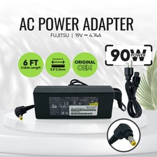 Genuine Fujitsu 90W AC Power Adapter for Lifebook U - Series Battery Charger 19V