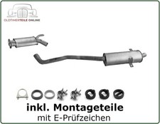 Auspuffanlage für BMW 5er E34 520i 24V BJ. 90-96 Mitteltopf + Endtopf Auspuff