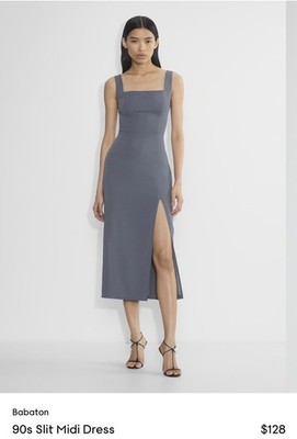 cream square neck midi dress Georgia Square Neckline Midi Dress White