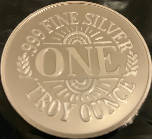 RARE Vintage Proof Finish 1980 Sunshine Mining Mint 1 oz  .999 fine silver round
