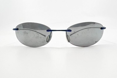 NIKE WITH FLEXON 424 Flash EYEGLASSES FRAMEs Blue Mens 55-17-145
