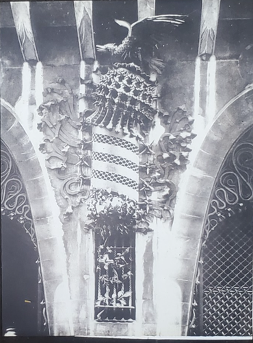 Entrance Detail, Palau Güell, Barcelona, Spain, Magic Lantern Glass Slide - Picture 1 of 3