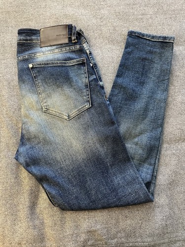 ZARA Men’s Dark Blue Denim Slim Fit Jeans size 32 x 32 Orig $60