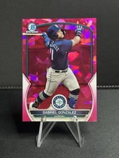 Marketplace image: 2023 Bowman Chrome Sapphire Gabriel Gonzalez 1/1 Padparadscha #BCP-213 Twins