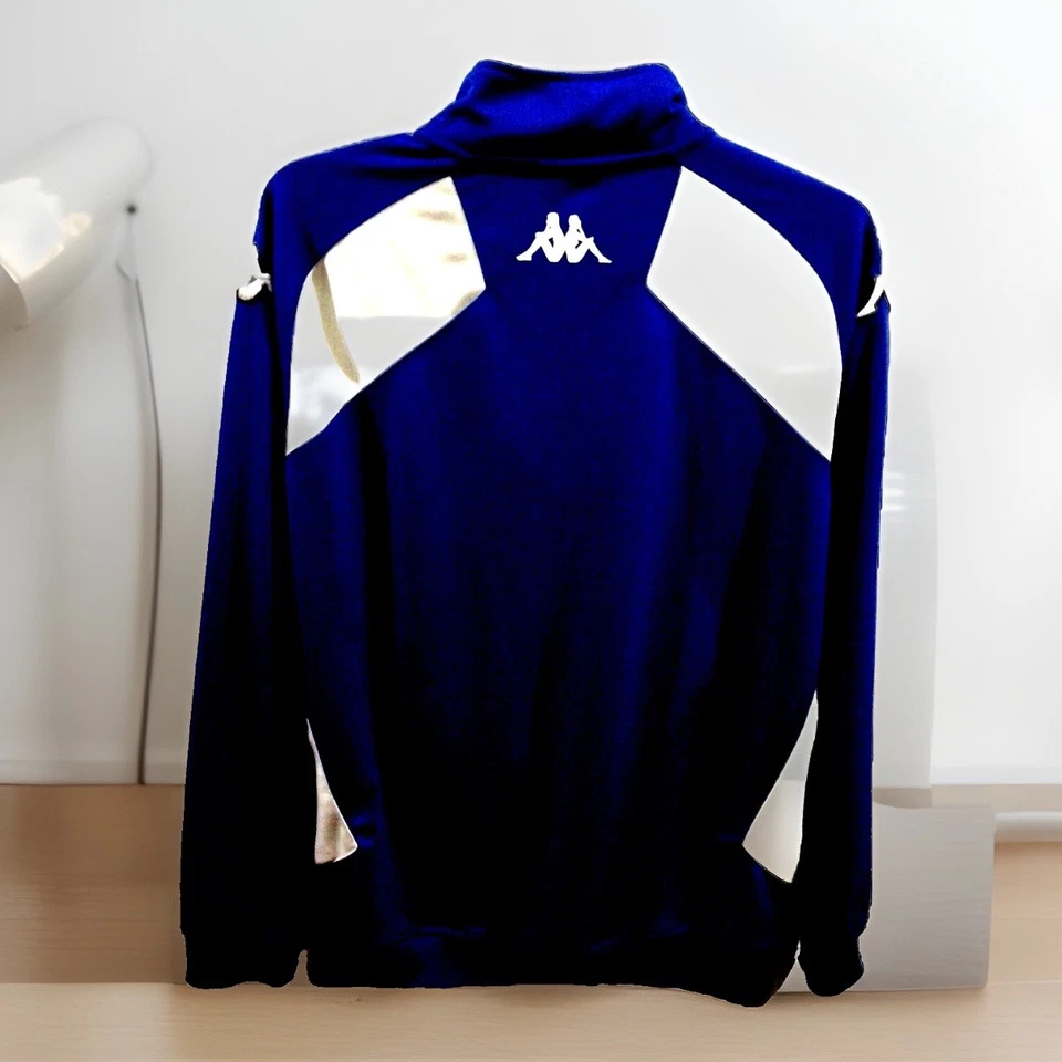 Vtg Kappa 1/4 Zip Sweatshirt Pullover Embroidered France Logo Mock Men's 2XL - Image 2 of 4