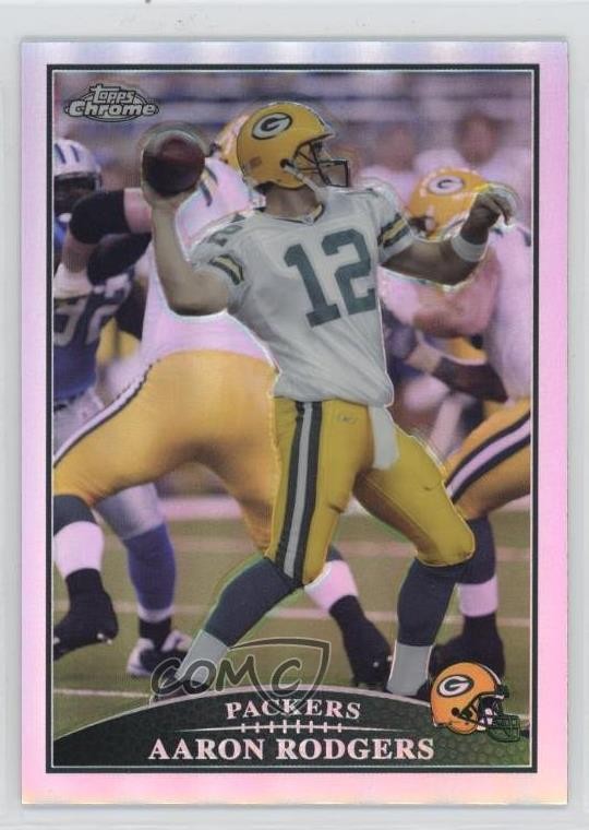 2009 Topps Chrome Refractor Aaron Rodgers #TC75 0zv5