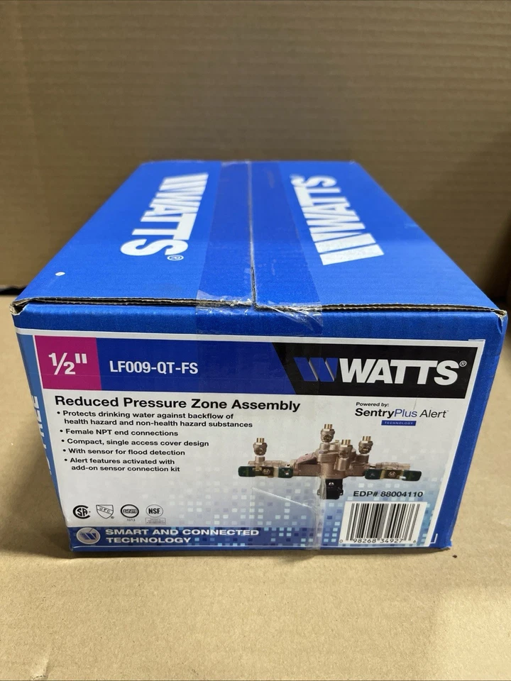 Watts LF009-QT-FS 1/2" Reduced Pressure Zone Assembly - 88004110 - Image 3 of 4
