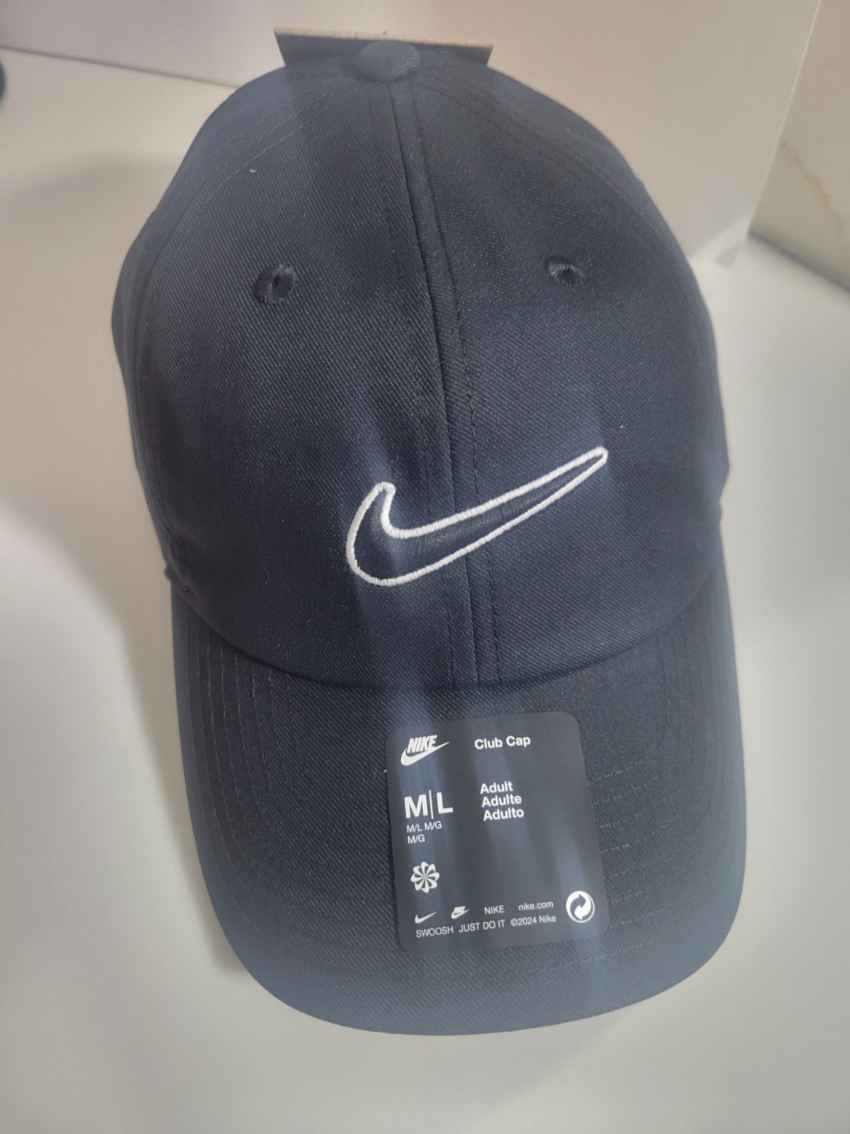 NWT NIKE CLUB SWOOSH STRAPBACK HAT CAP UNISEX ADULT M/L  BRAND NEW W/ TAGS,,